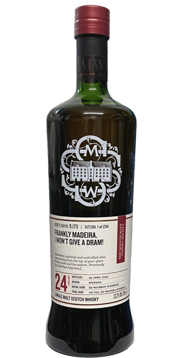 Glen Grant 1995 SMWS 9.173 Frankly Madeira, I won't give a dram!