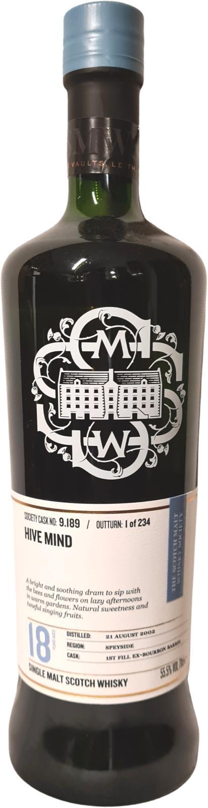 Glen Grant 2002 SMWS 9.189 Hive mind