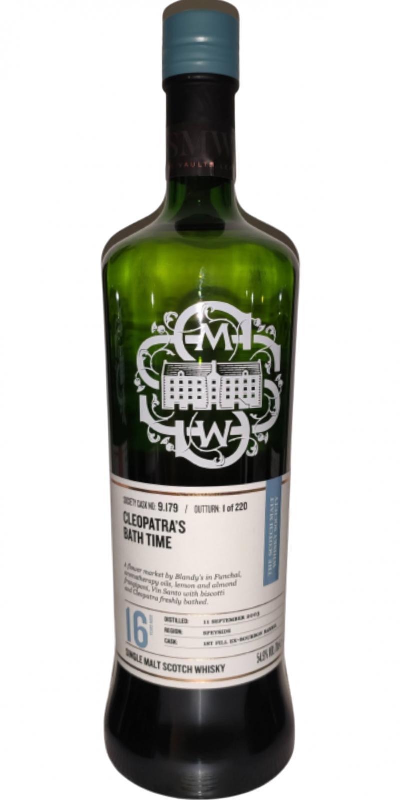 Glen Grant 2003 SMWS 9.179 Cleopatra's bath time