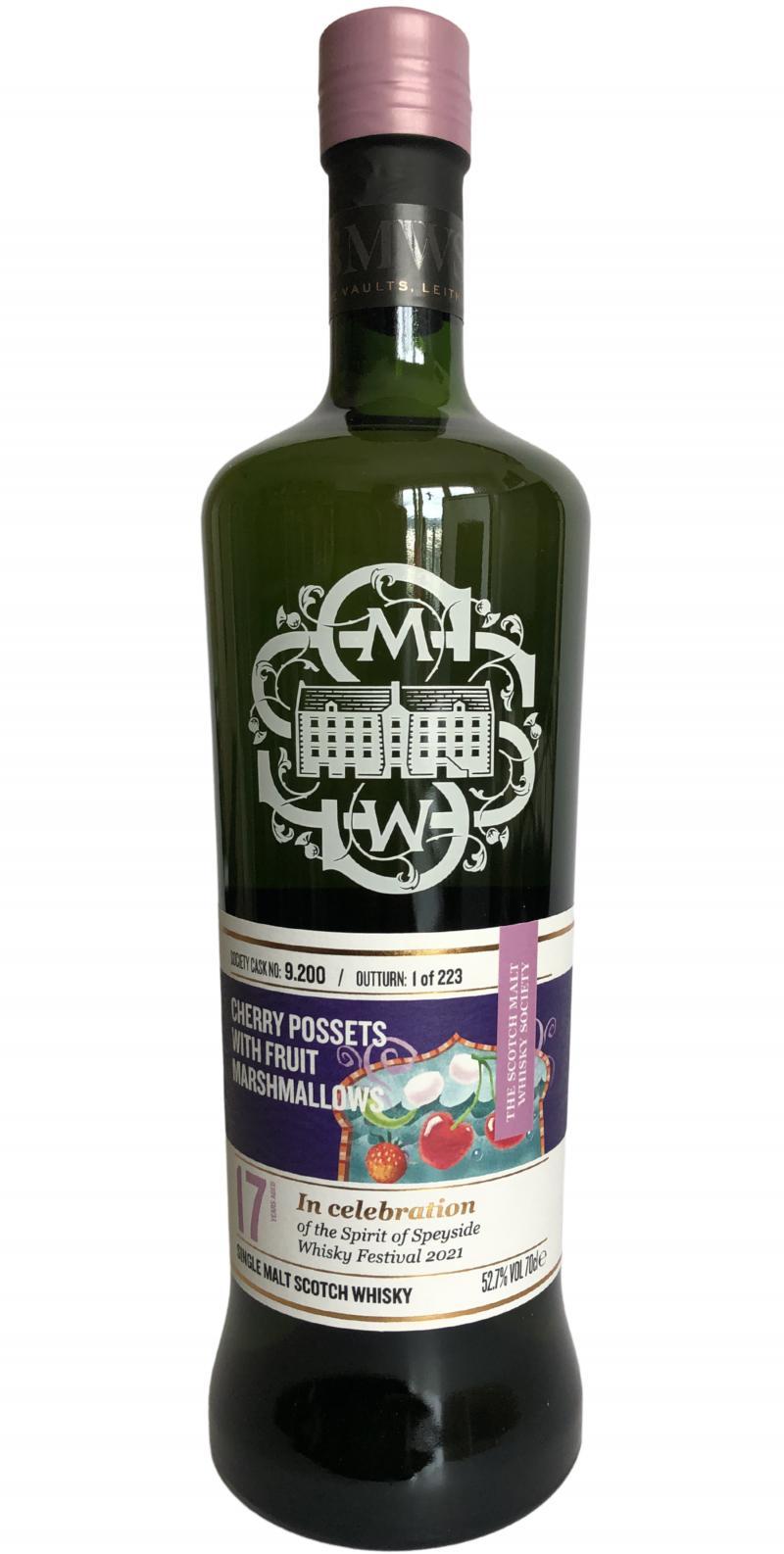 Glen Grant 2003 SMWS 9.200 Cherry possets with fruit marshmallows