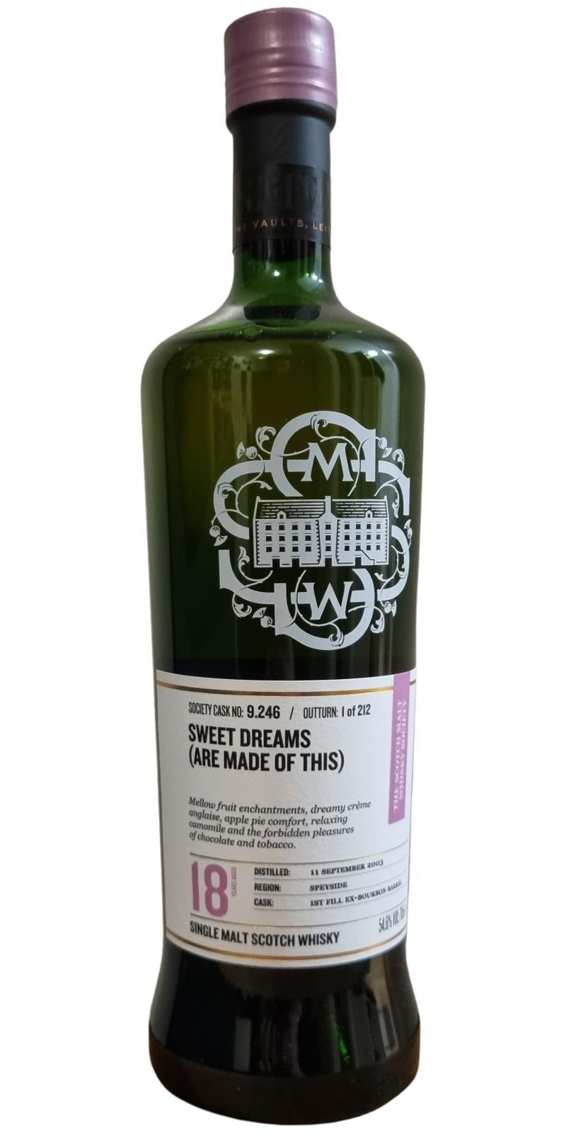 Glen Grant 2003 SMWS 9.246 Sweet dreams (are made of this)