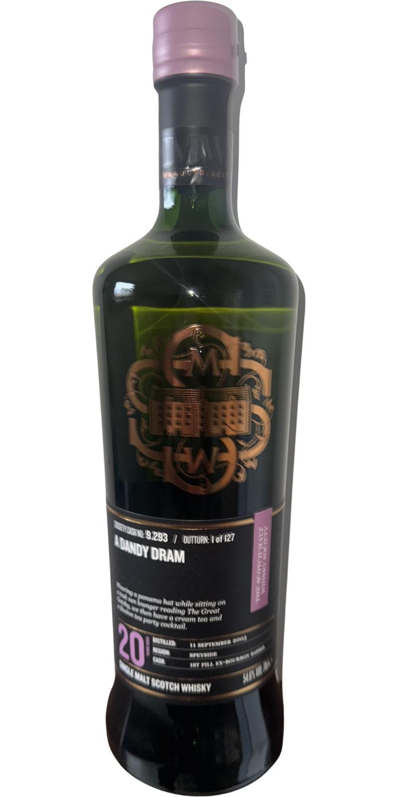 Glen Grant 2003 SMWS 9.293 A dandy dram