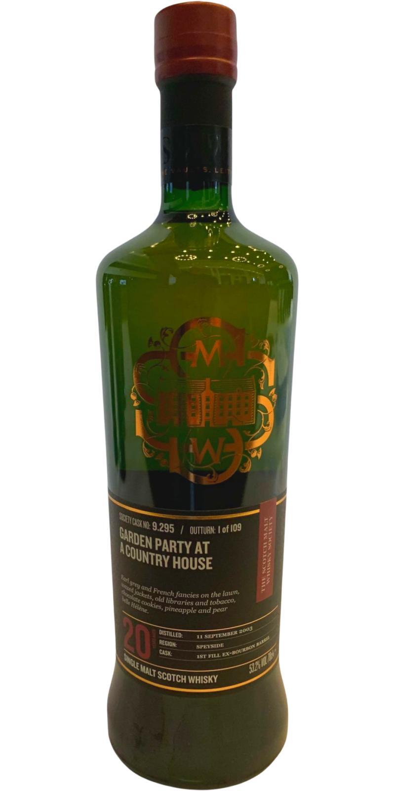 Glen Grant 2003 SMWS 9.295 Garden party at a country house