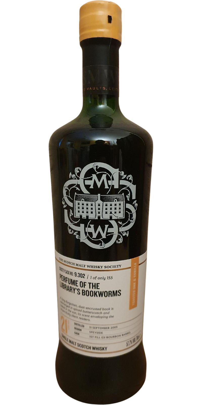 Glen Grant 2003 SMWS 9.302 Perfume of the library's bookworms