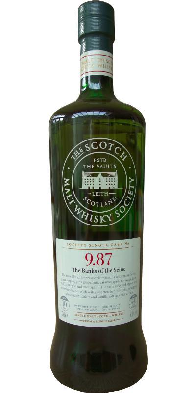 Glen Grant 2003 SMWS 9.87 The Banks of the Seine