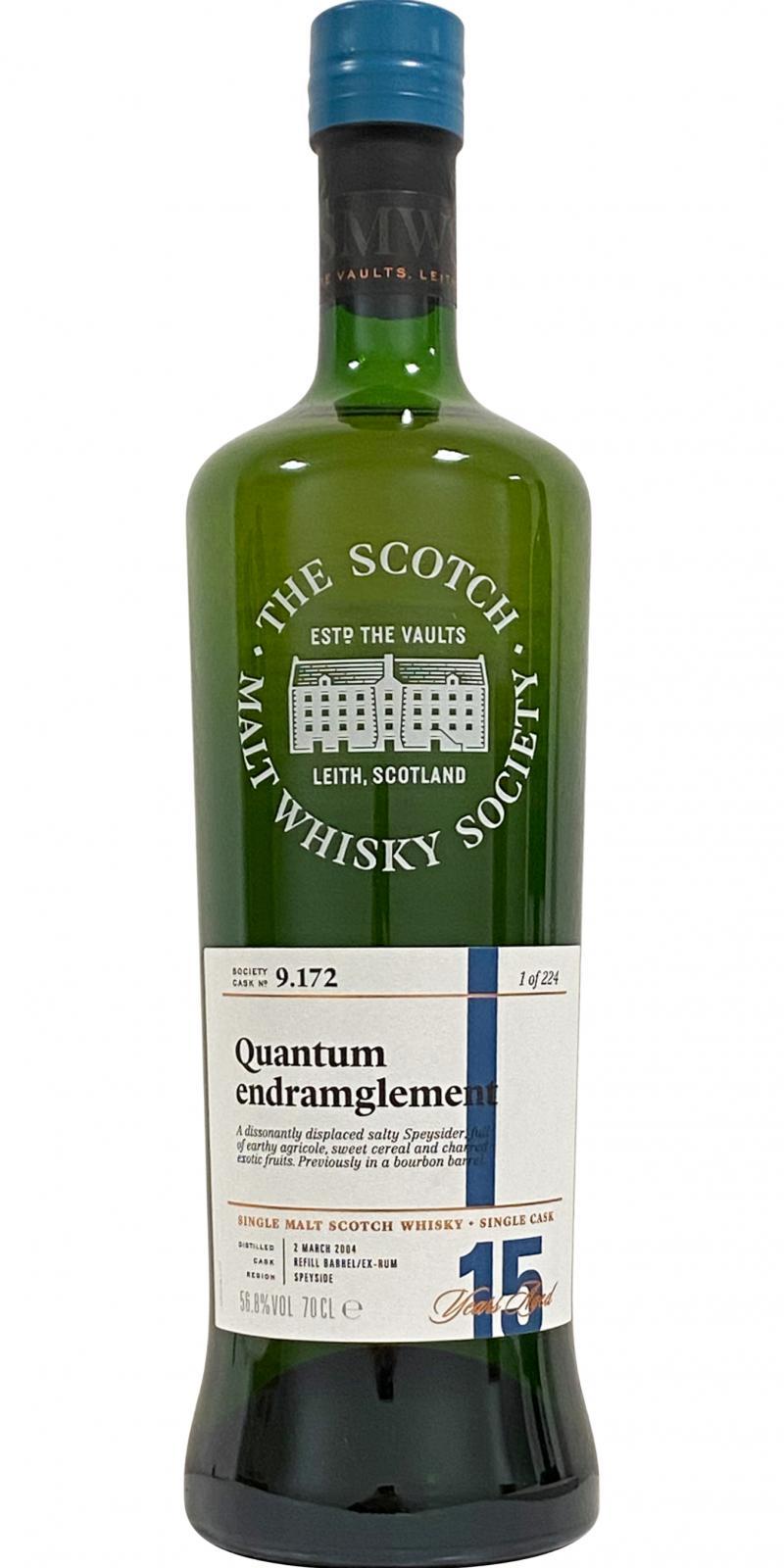 Glen Grant 2004 SMWS 9.172 Quantum endramglement
