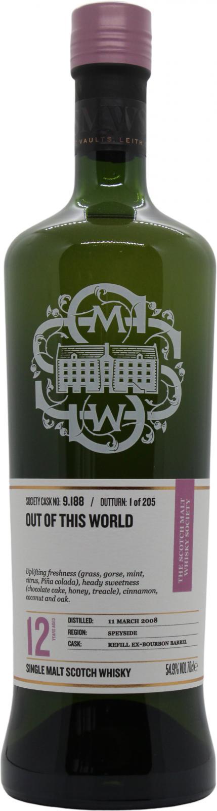 Glen Grant 2008 SMWS 9.188 Out of this world