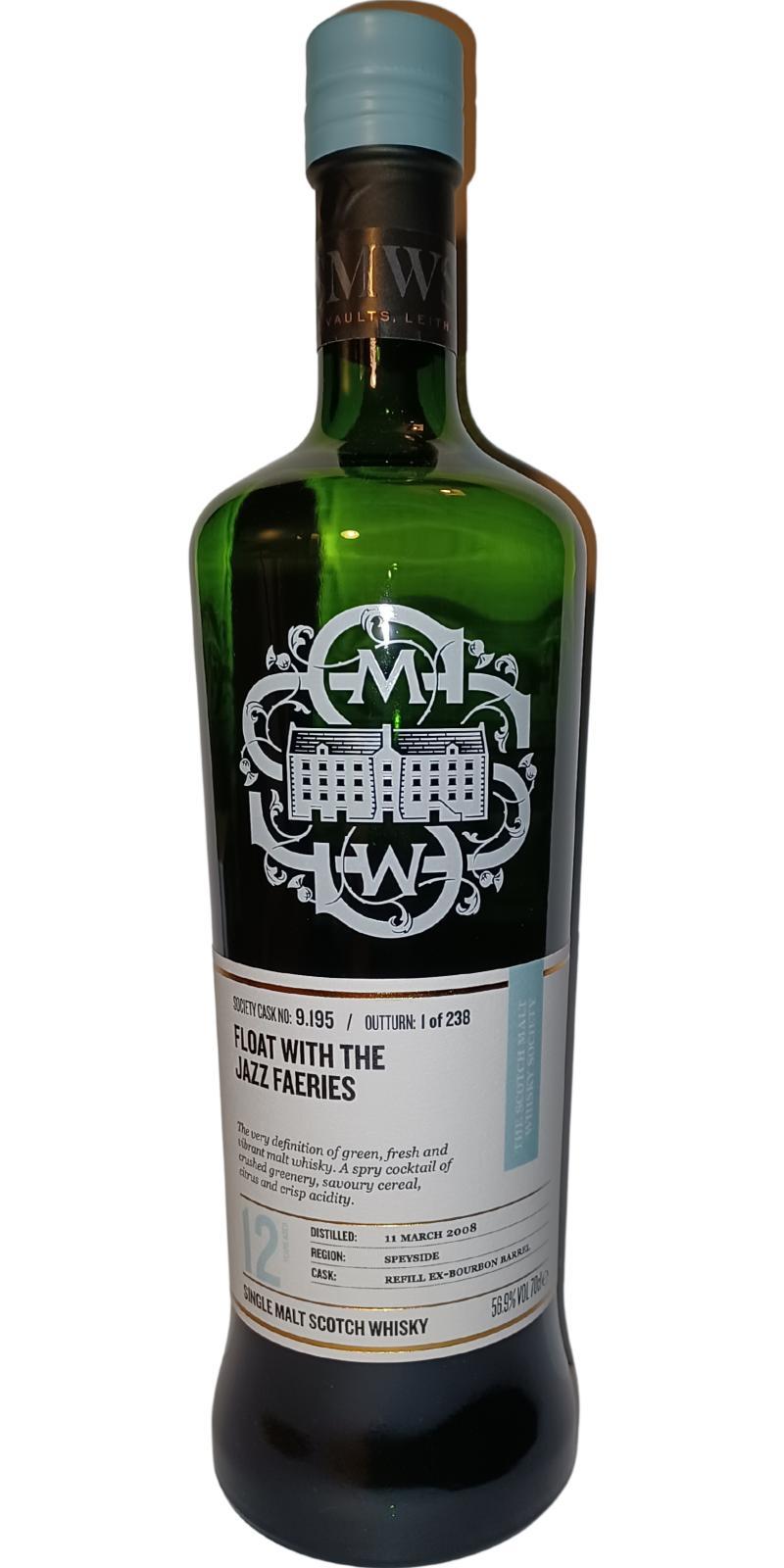 Glen Grant 2008 SMWS 9.195 Float with the jazz faeries