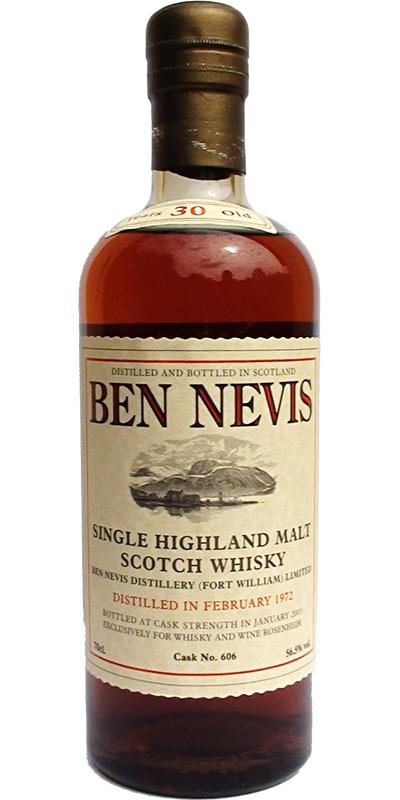 Ben Nevis 1972 for Whisky And Wine Rosenheim