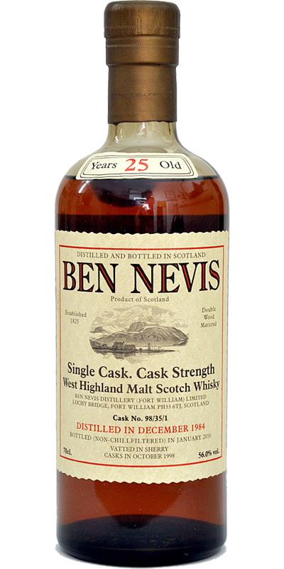 Ben Nevis 1984 Fort William Limited - Single Cask