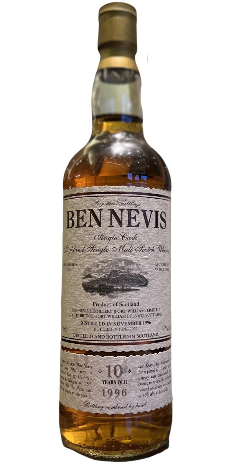 Ben Nevis 1996 Forgotten Bottlings
