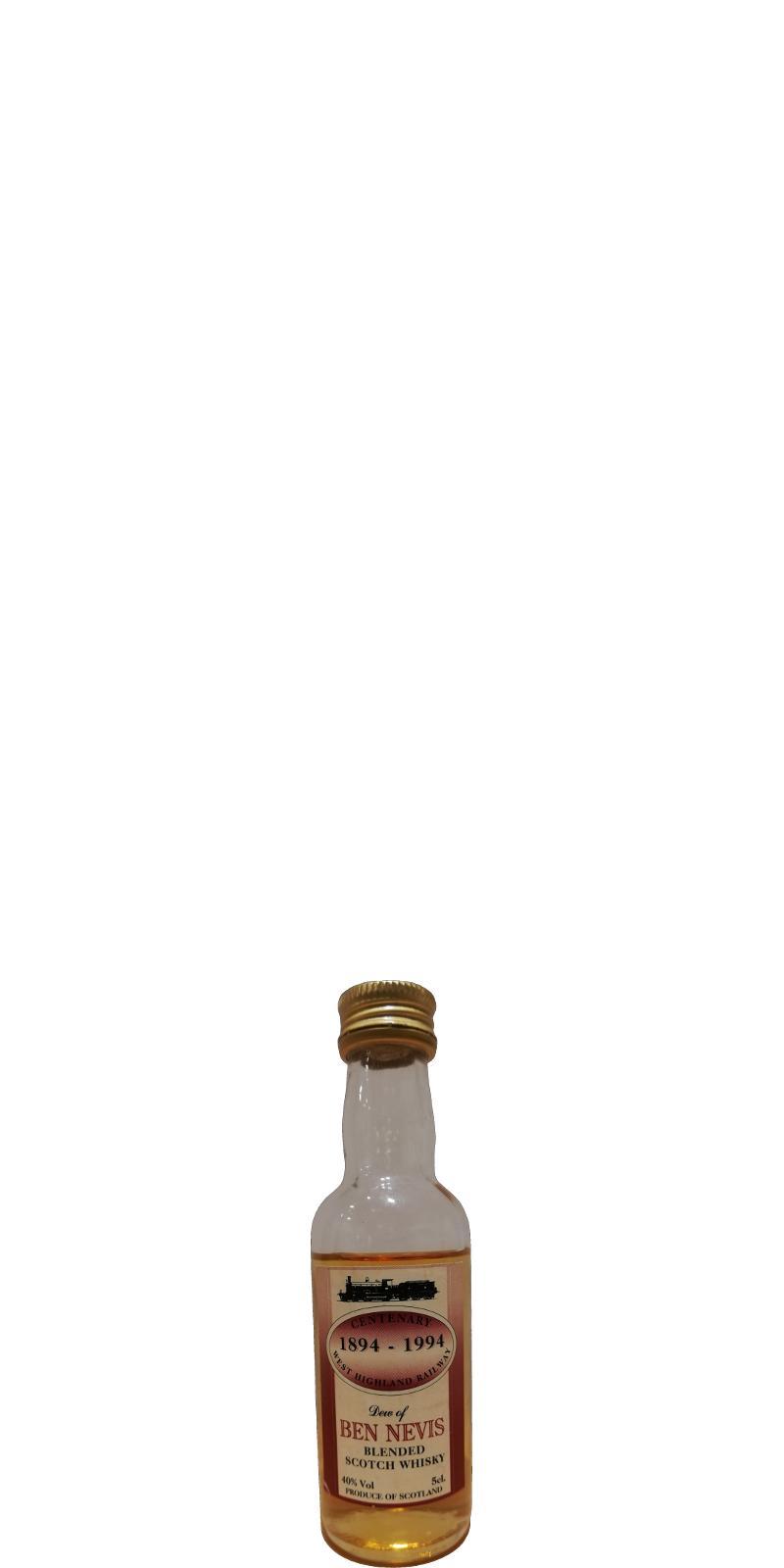 Dew of Ben Nevis Centenary West Highland Railway Blended Scotch Whisky