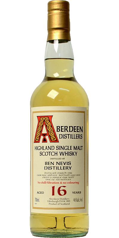 Ben Nevis 1996 BA Aberdeen Distillers