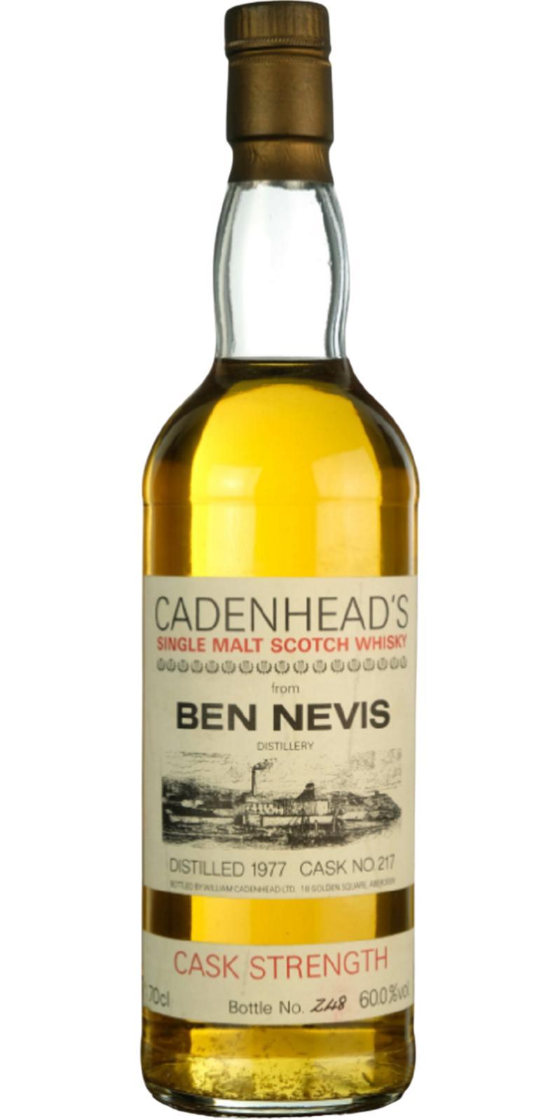 Ben Nevis 1977 CA Distillery Label