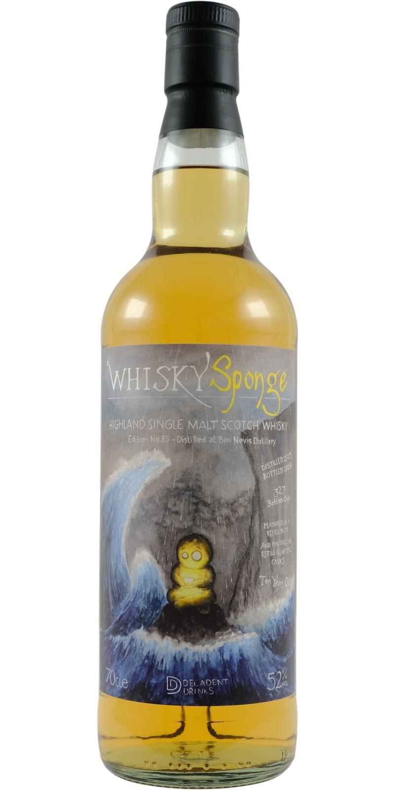 Ben Nevis 2013 DeDr Whisky Sponge