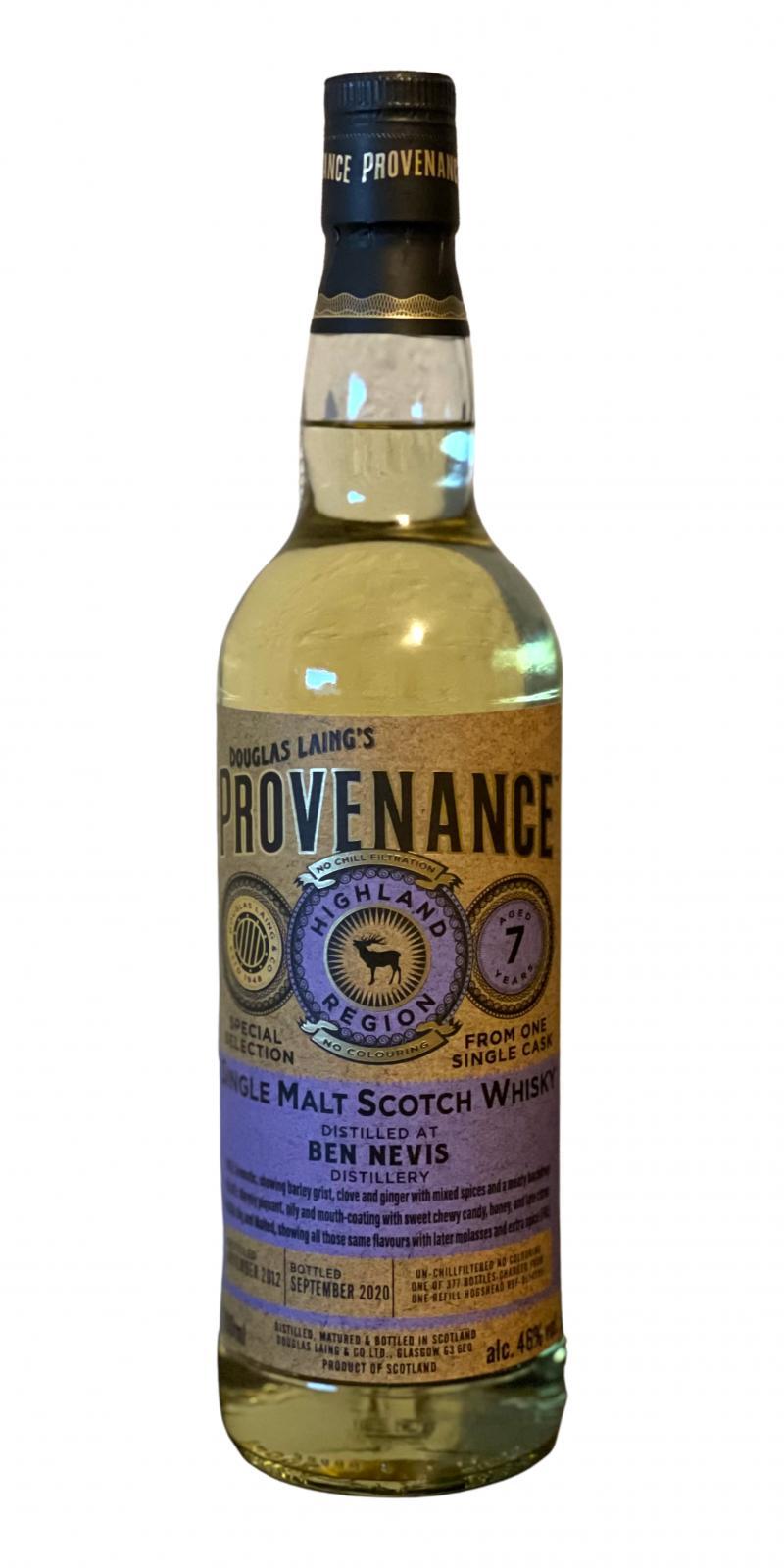 Ben Nevis 2012 DL Provenance