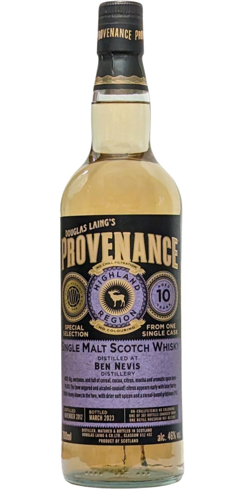 Ben Nevis 2012 DL Provenance