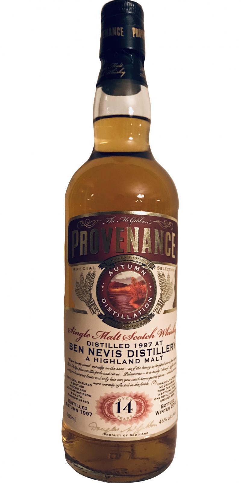 Ben Nevis 1997 McG McGibbon's Provenance
