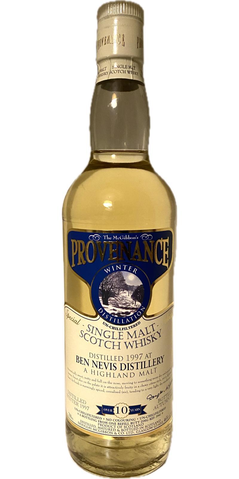 Ben Nevis 1997 McG McGibbon's Provenance