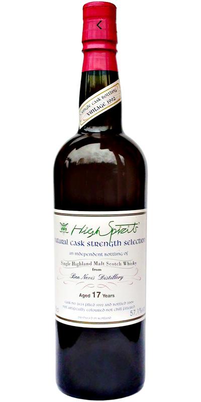 Ben Nevis 1992 HSC Natural Cask Strength Selection