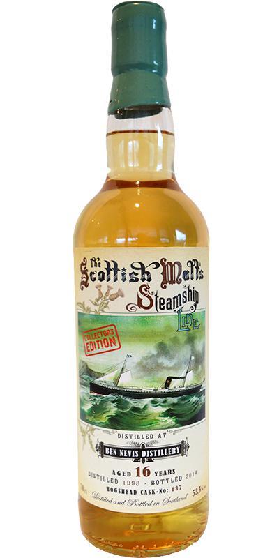 Ben Nevis 1998 JW The Scottish Malt's Steamship Line - Collectors Edition