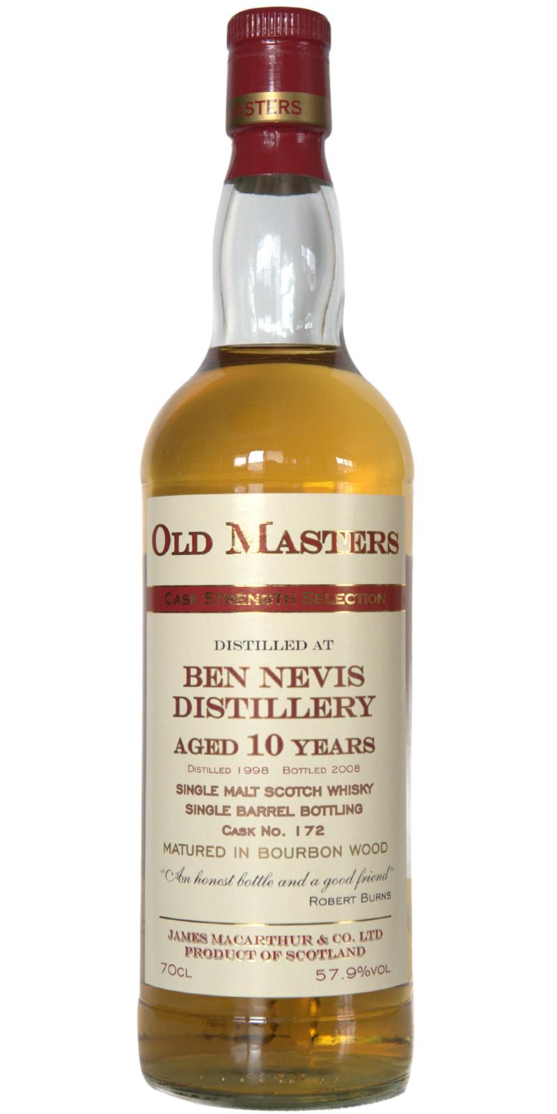 Ben Nevis 1998 JM Old Masters - Cask Strength Selection
