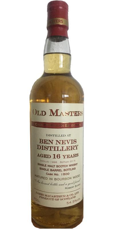 Ben Nevis 1998 JM Old Masters - Cask Strength Selection