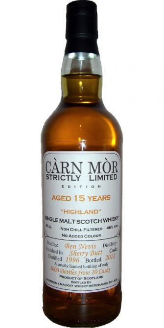 Ben Nevis 1996 MMcK Càrn Mòr - Strictly Limited Edition
