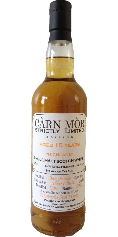 Ben Nevis 1996 MMcK Càrn Mòr - Strictly Limited Edition