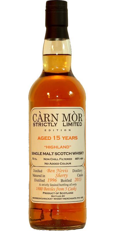 Ben Nevis 1996 MMcK Càrn Mòr - Strictly Limited Edition