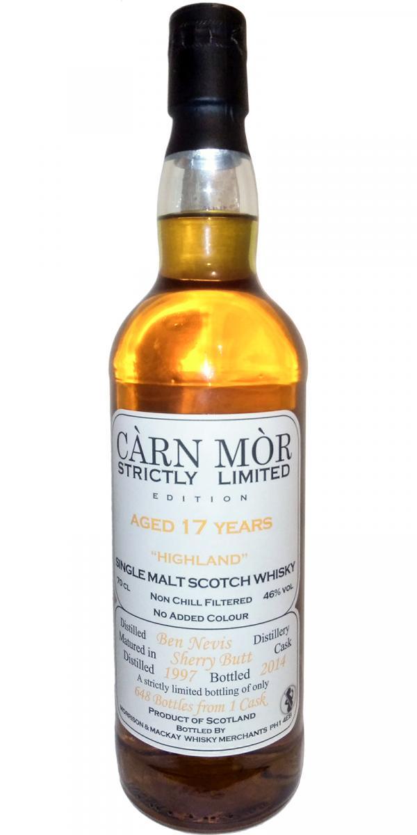 Ben Nevis 1997 MMcK Càrn Mòr - Strictly Limited Edition