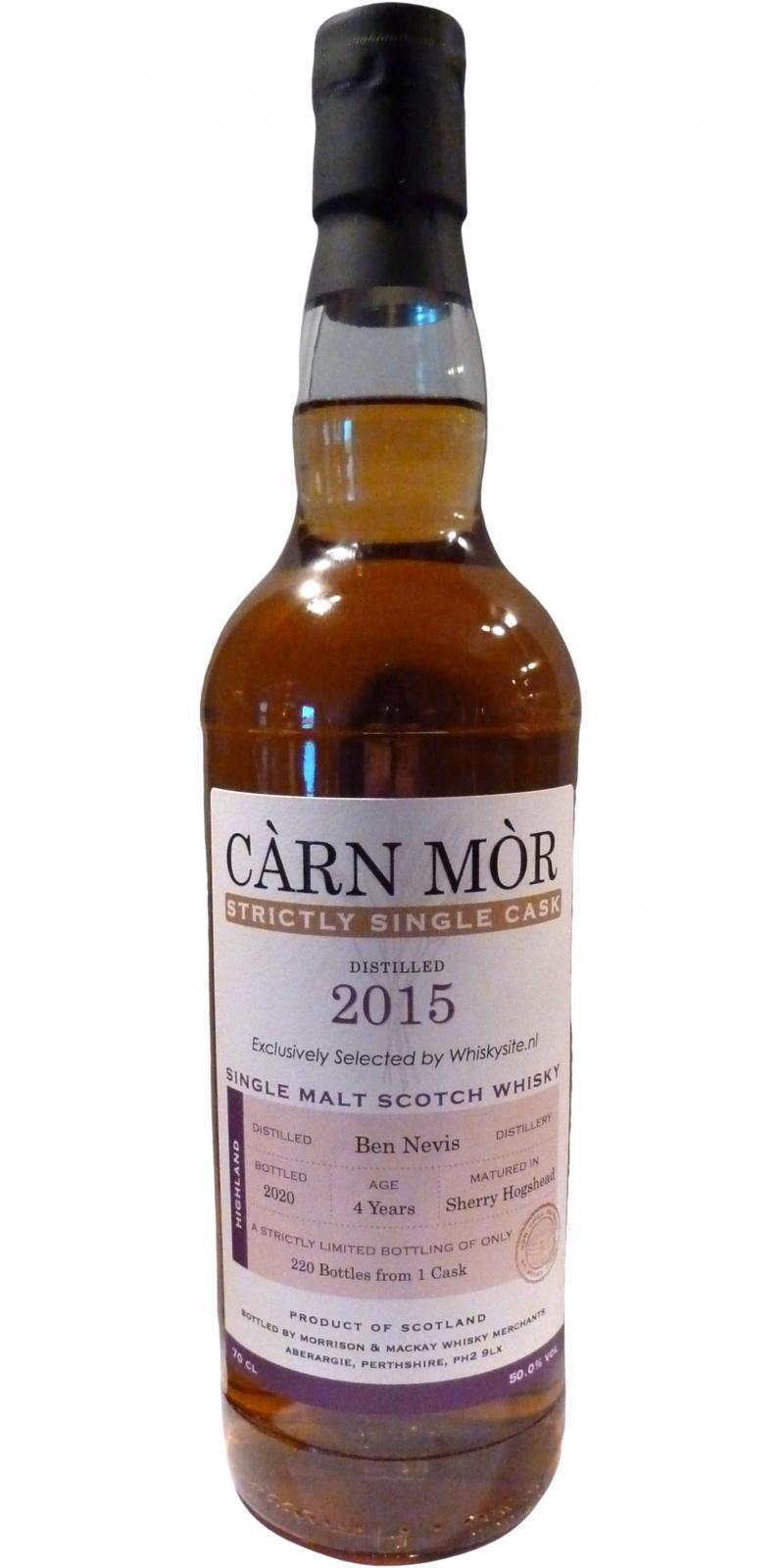 Ben Nevis 2015 MMcK Càrn Mòr Strictly Single Cask