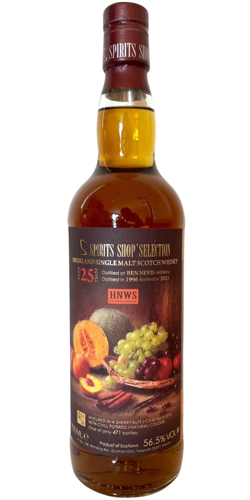 Ben Nevis 1996 Sb Spirits Shop' Selection
