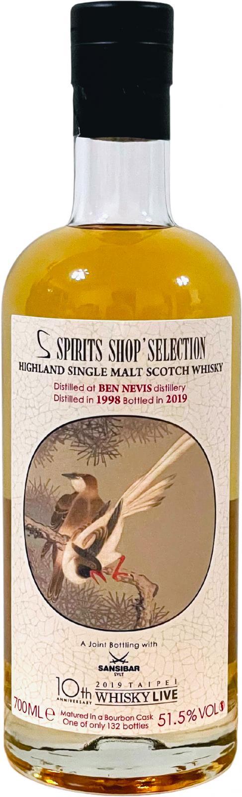 Ben Nevis 1998 Sb Spirits Shop' Selection