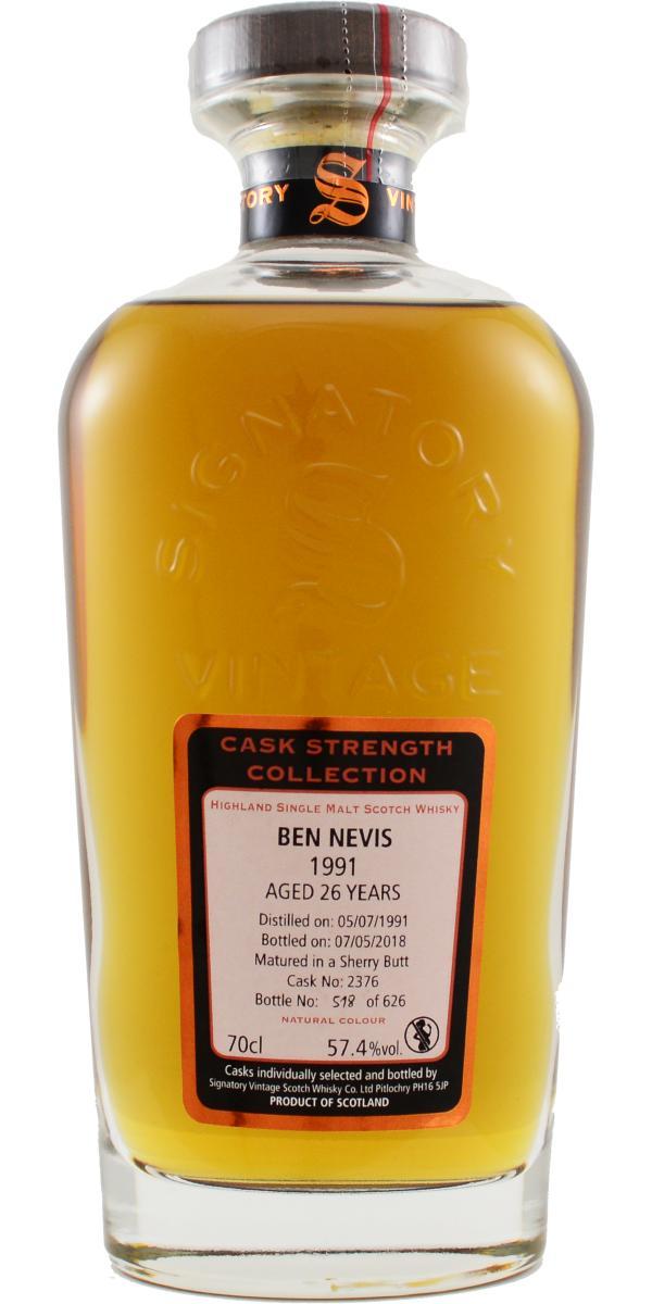 Ben Nevis 1991 SV Cask Strength Collection