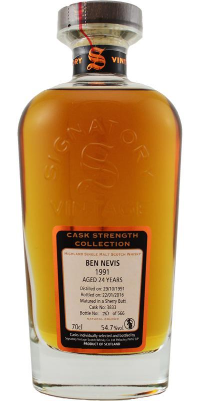 Ben Nevis 1991 SV Cask Strength Collection