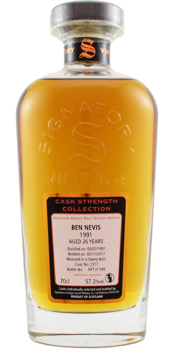 Ben Nevis 1991 SV Cask Strength Collection