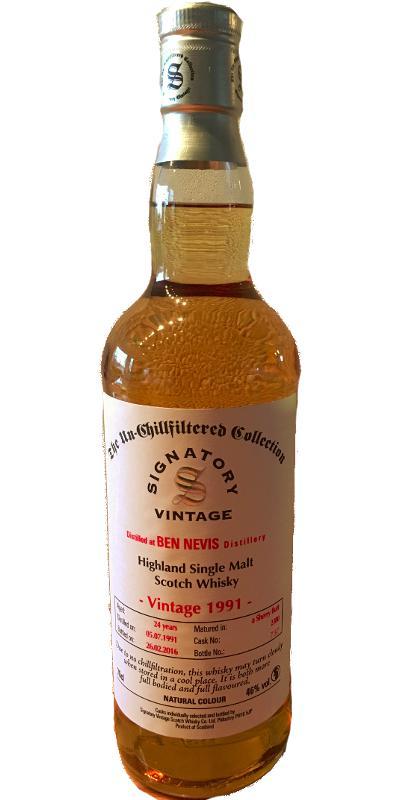 Ben Nevis 1991 SV The Un-Chillfiltered Collection