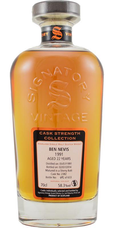 Ben Nevis 1991 SV Cask Strength Collection