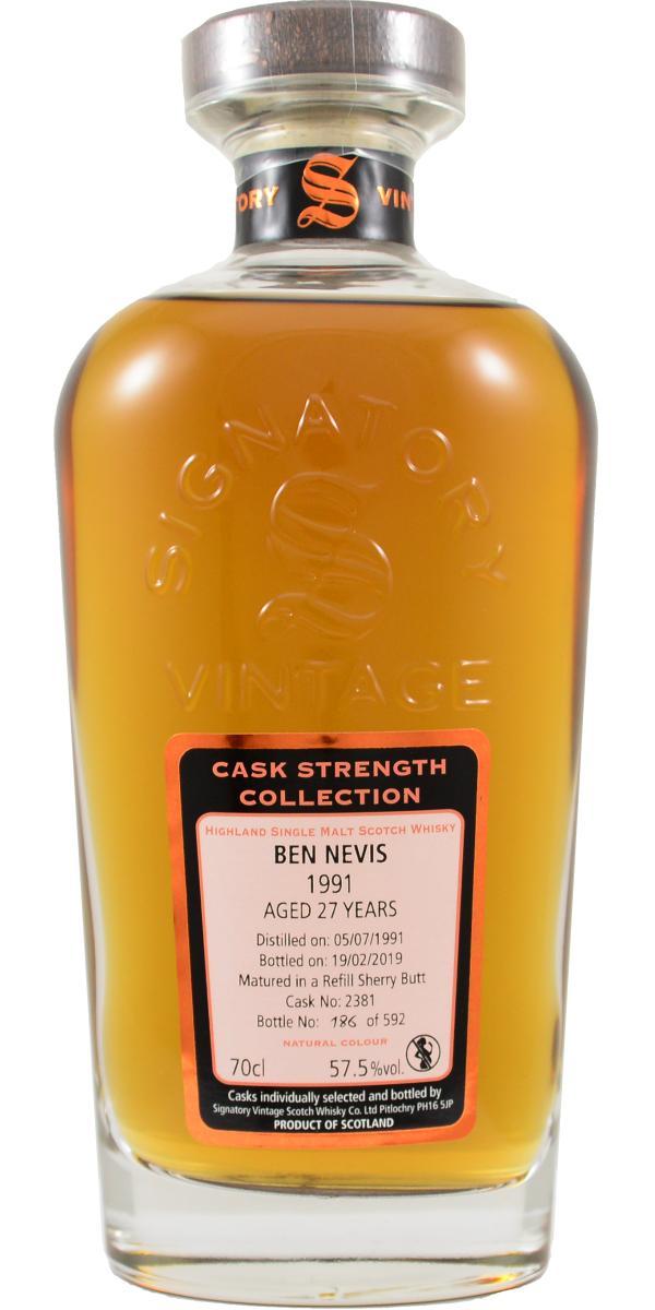 Ben Nevis 1991 SV Cask Strength Collection
