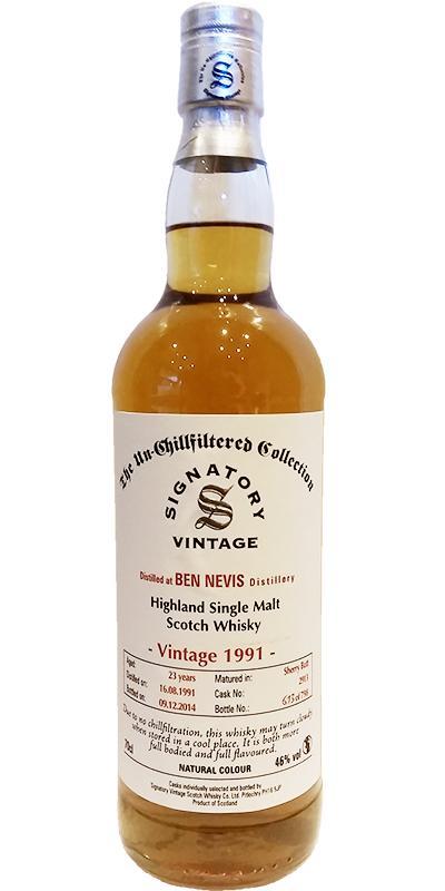 Ben Nevis 1991 SV The Un-Chillfiltered Collection