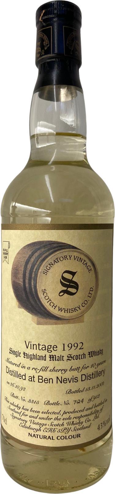 Ben Nevis 1992 SV Vintage Collection