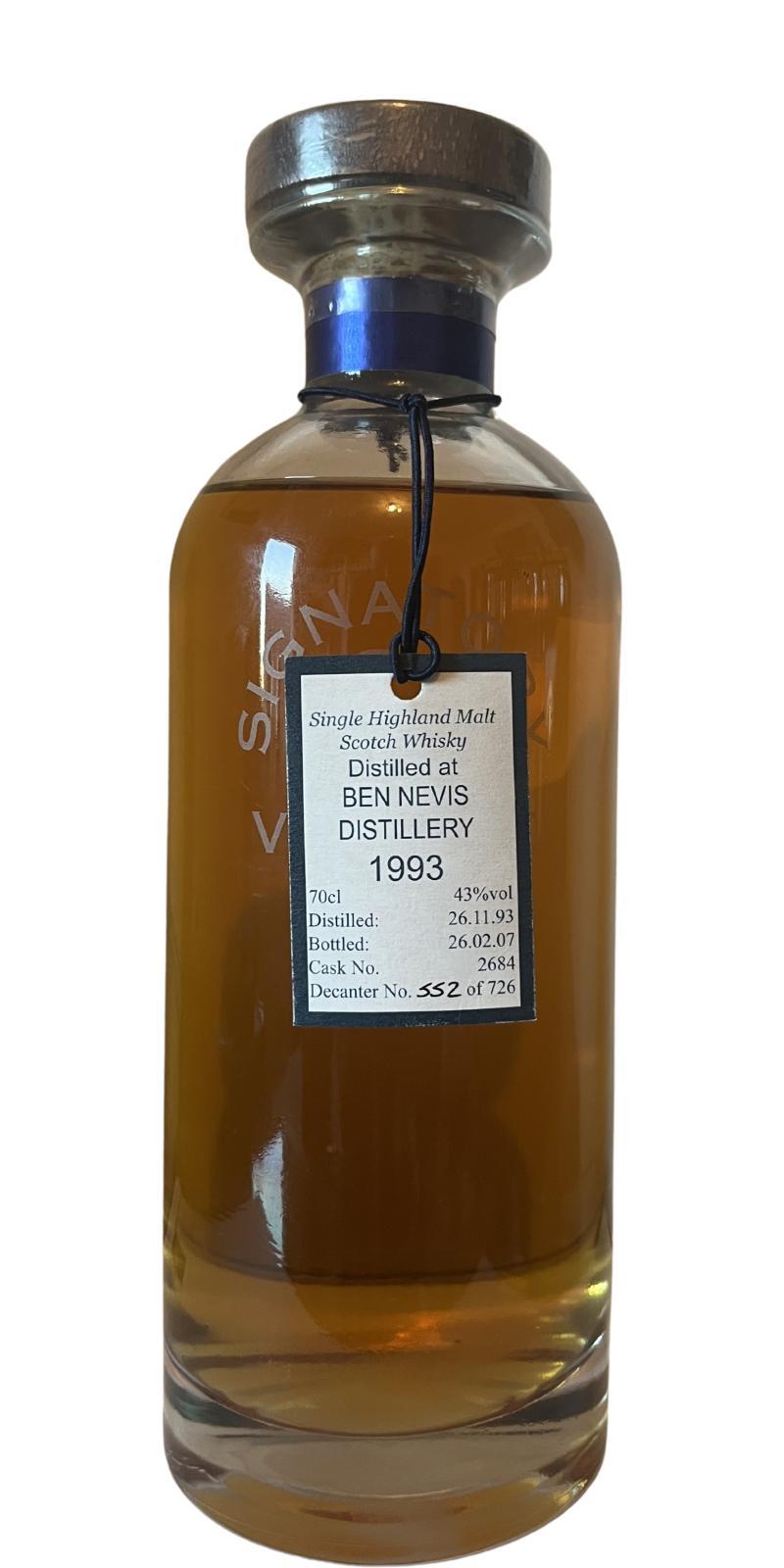 Ben Nevis 1993 SV The Decanter Collection