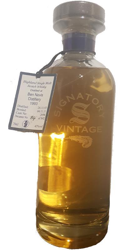 Ben Nevis 1993 SV The Decanter Collection