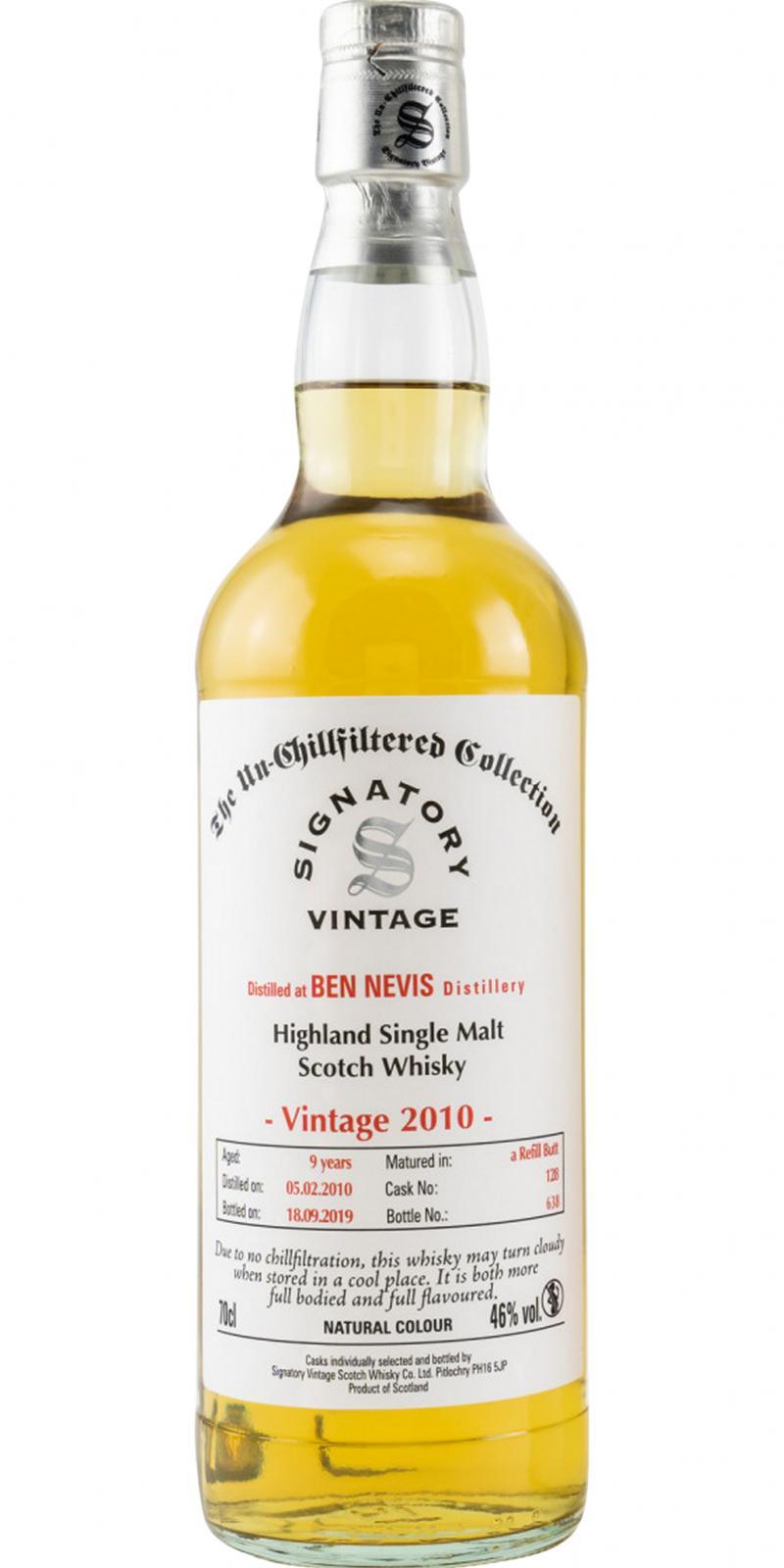 Ben Nevis 2010 SV The Un-Chillfiltered Collection