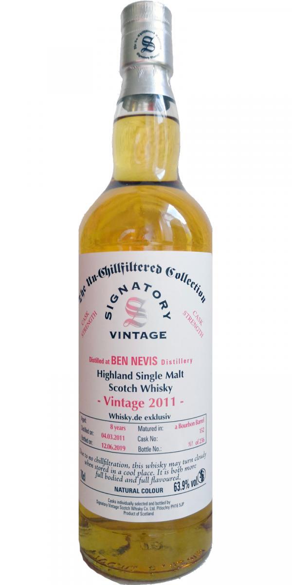 Ben Nevis 2011 SV The Un-Chillfiltered Collection - Cask Strength