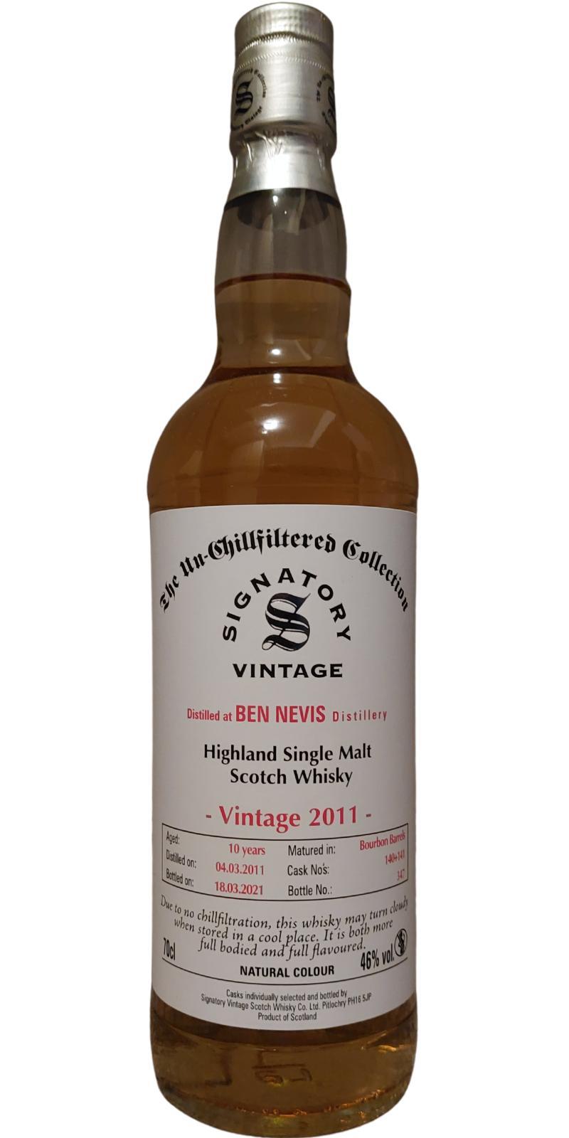 Ben Nevis 2011 SV The Un-Chillfiltered Collection
