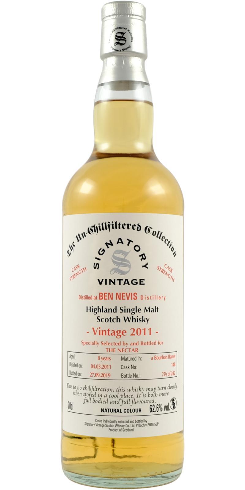 Ben Nevis 2011 SV The Un-Chillfiltered Collection - Cask Strength
