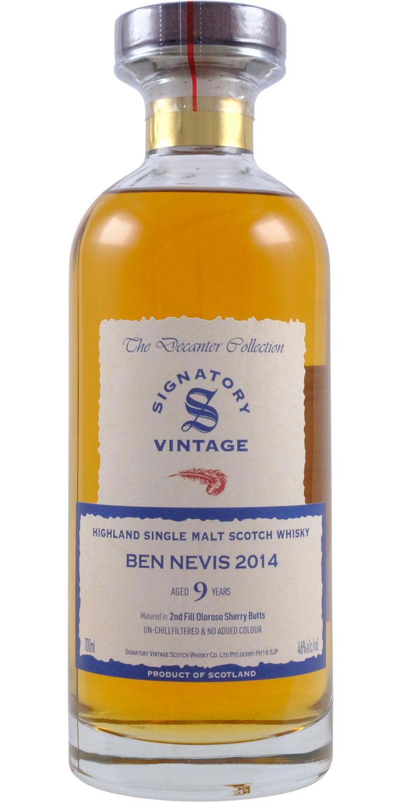 Ben Nevis 2014 SV The Decanter Collection