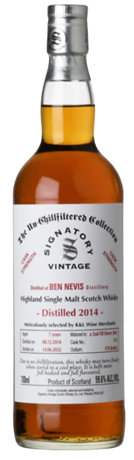 Ben Nevis 2014 SV The Un-Chillfiltered Collection - Cask Strength